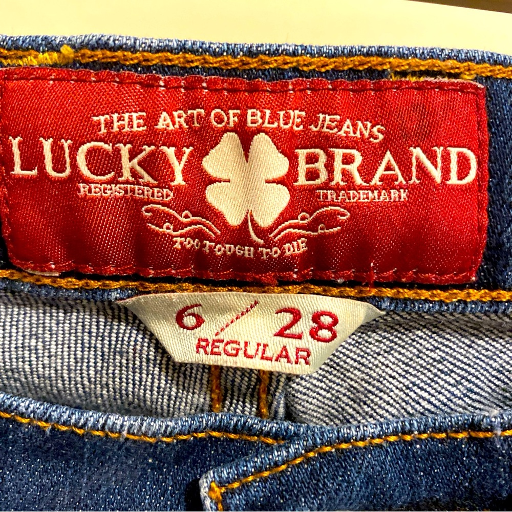 Lucky Brand Sofia Boot Womens Jeans Size 6/28 Regular Blue Stretch Dark Wash